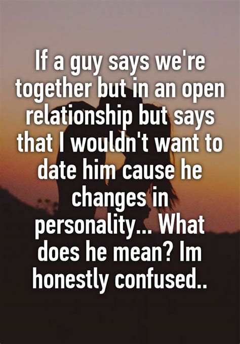 if a guy says we are dating